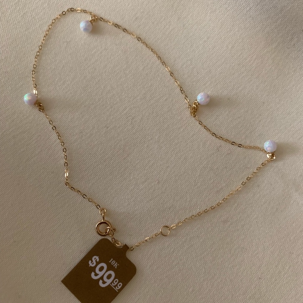 New 10K Yellow Gold Anklet